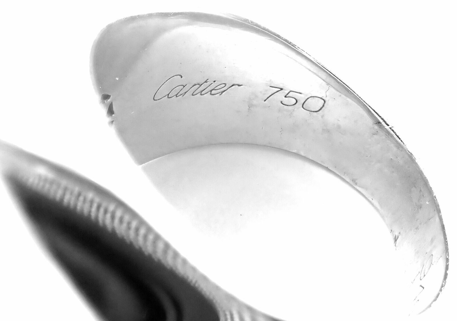 Cartier Myst De Cartier Diamond Rock Crystal Large Dome White Gold Ring For Sale 2
