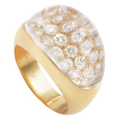 Cartier Myst de Cartier Rock Crystal Diamond Yellow Gold Ring