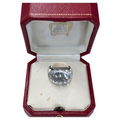 Cartier "Myst" Ring with Diamonds Rock Crystal