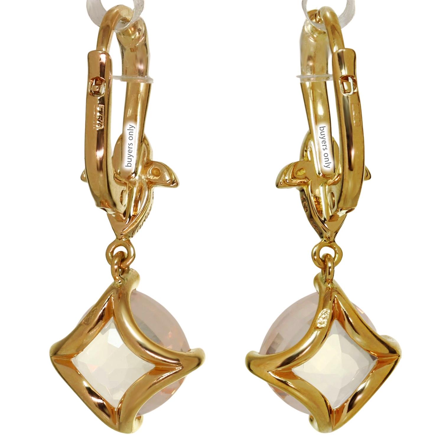 cartier rose gold earrings