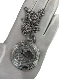 Cartier Mysterious Hours Weißgold Tourbillon Taschenuhr HPI01075 Meisterwerk