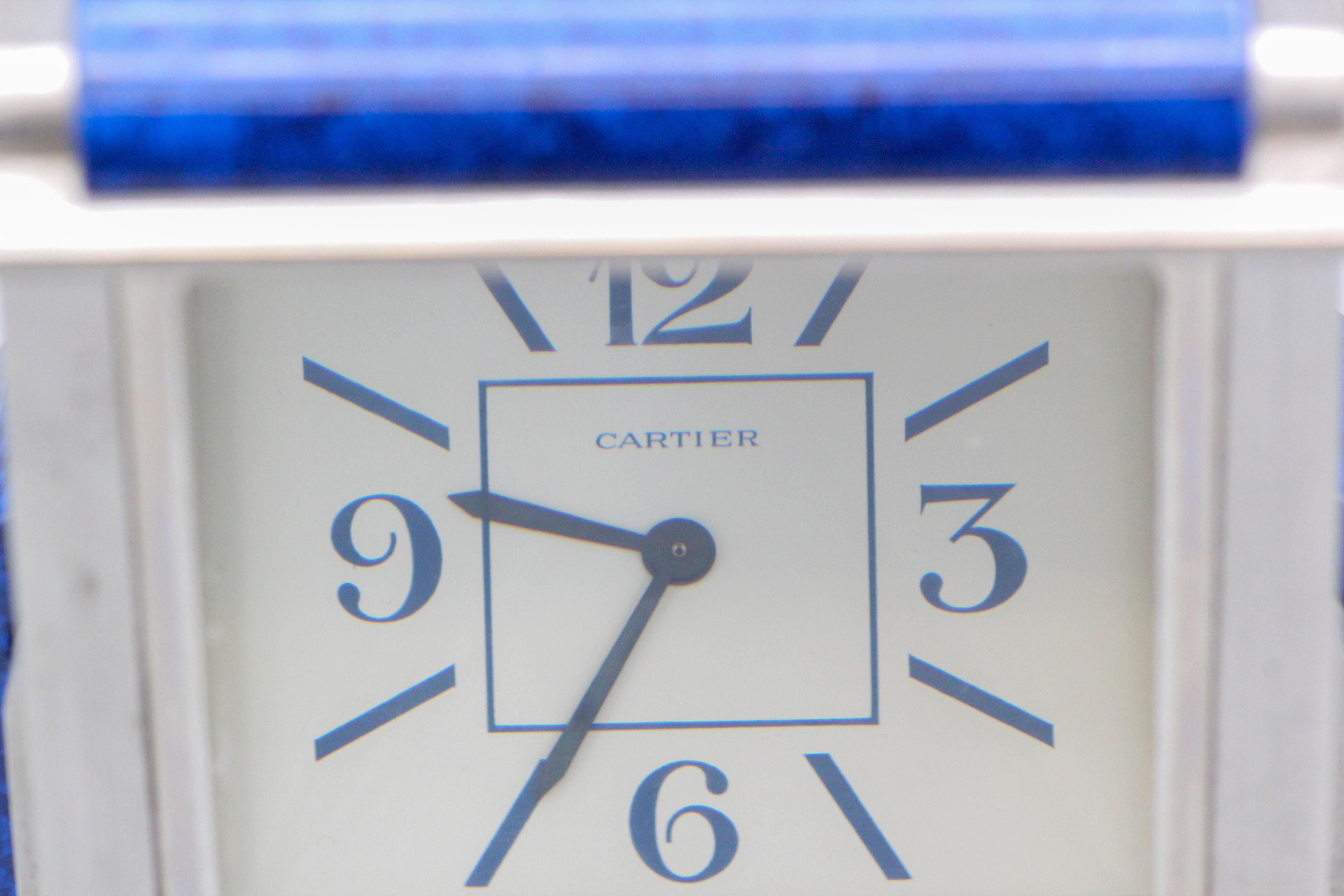 Cartier Mystery Prisma Tischuhr im Angebot 9