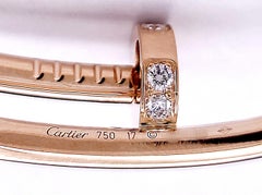 Cartier Nail Bracelet 18K Rose Gold Size 17