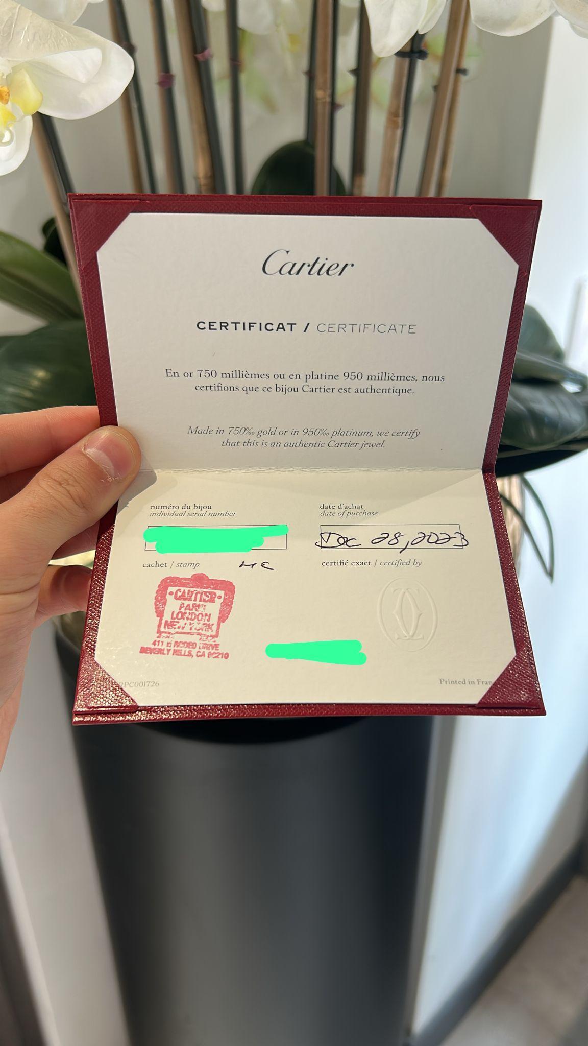 Bracelet à clous de Cartier Petit or rose Taille 19 Boîte et papiers en vente 1