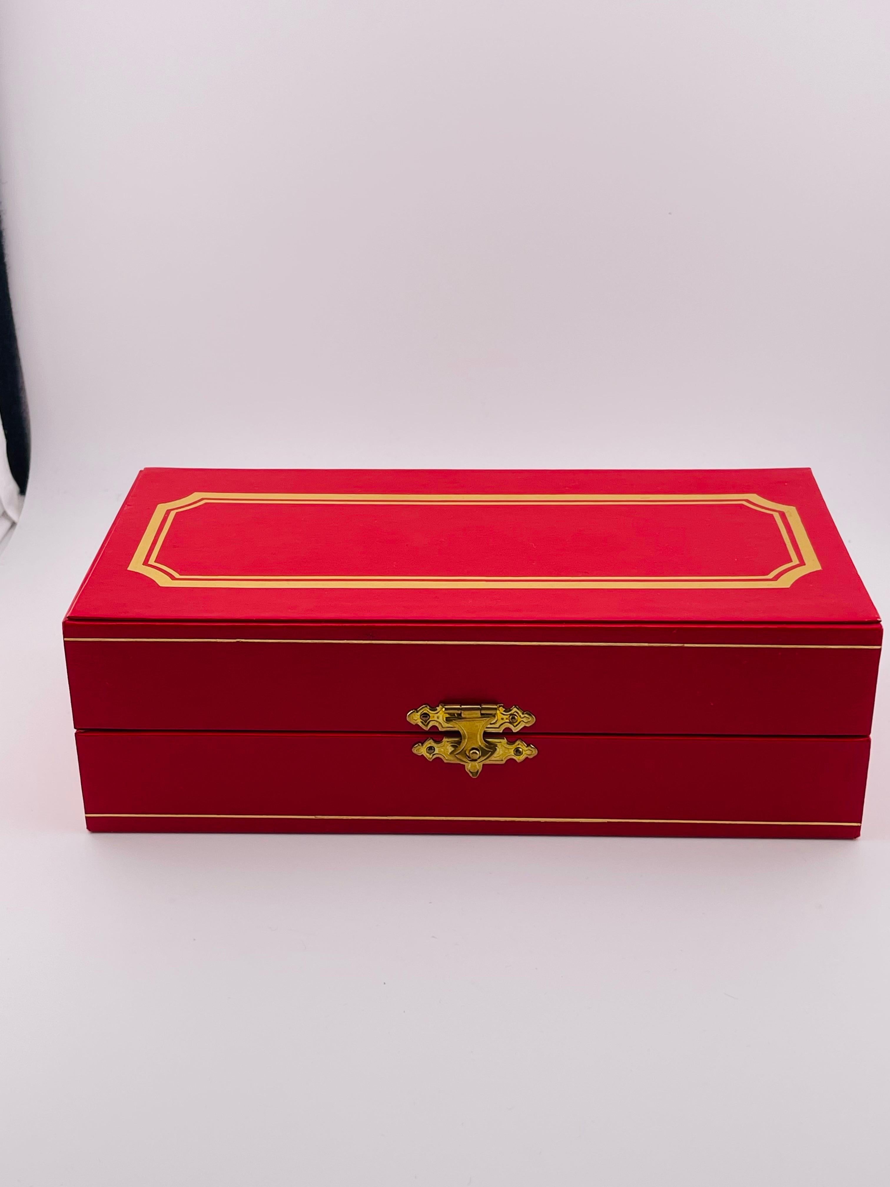 Servilleteros CARTIER con caja, 4 piezas, 