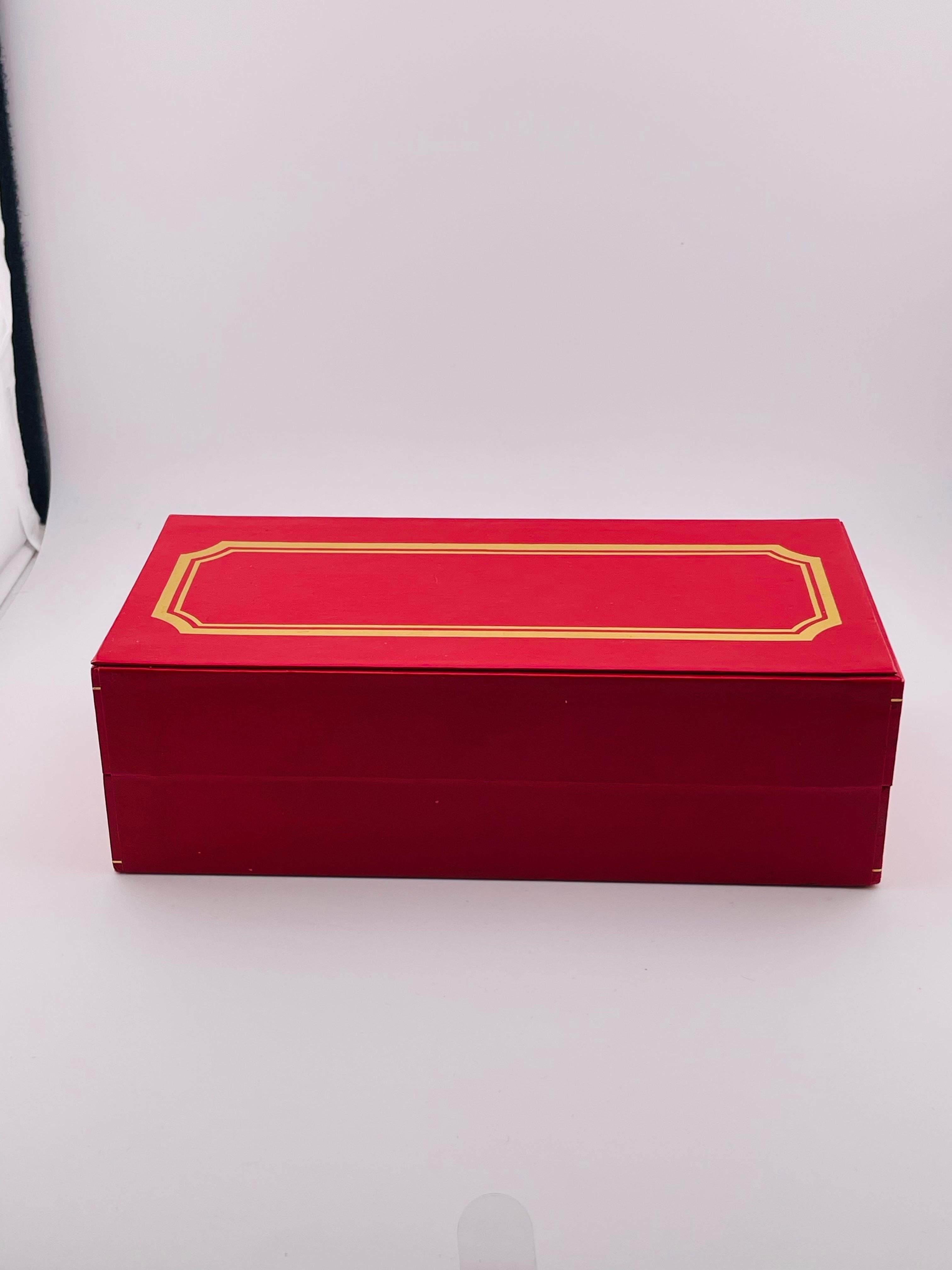 Servilleteros CARTIER con caja, 4 piezas, 