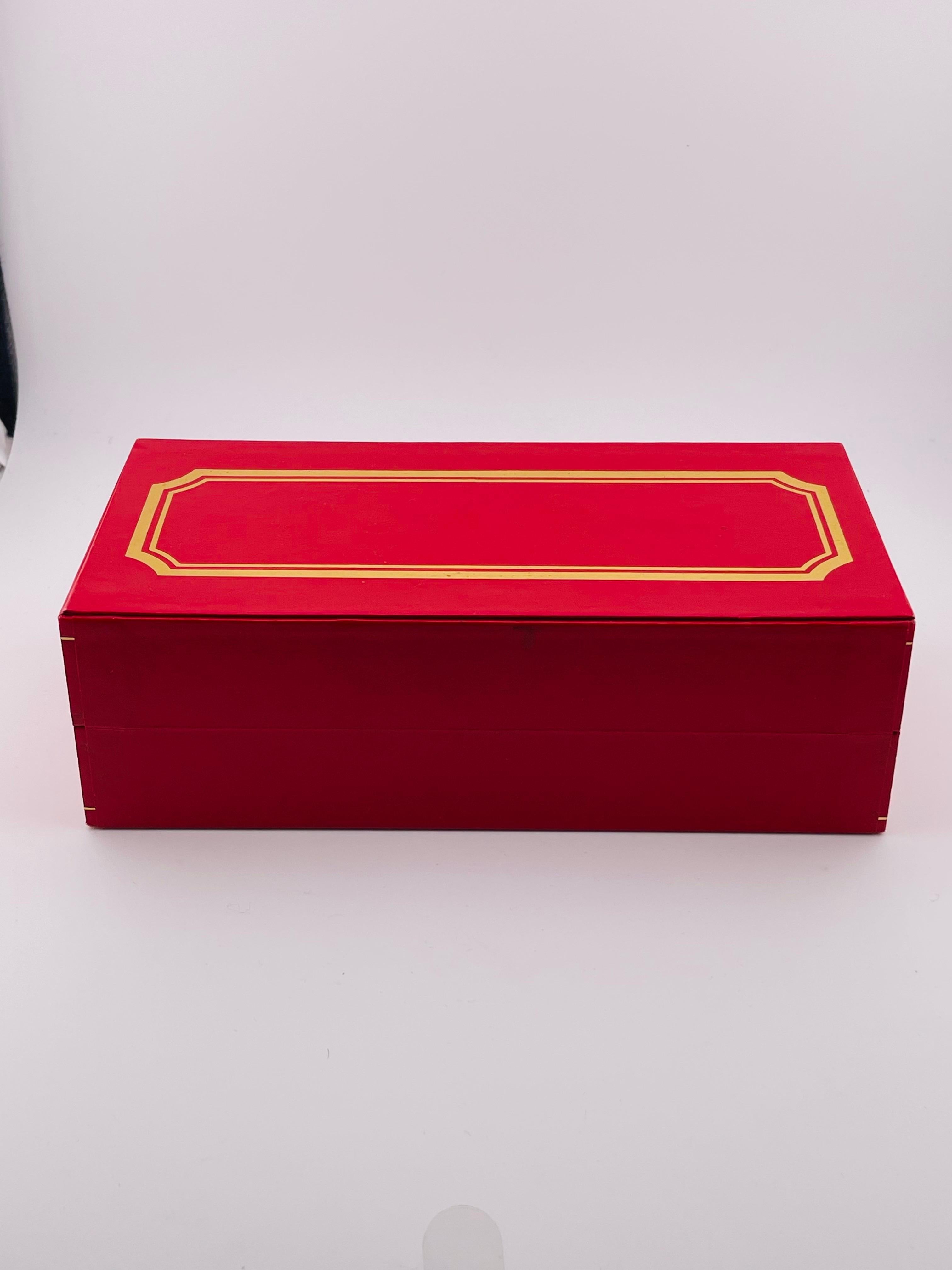 Ronds de serviette CARTIER avec boîte 4 pièces, 