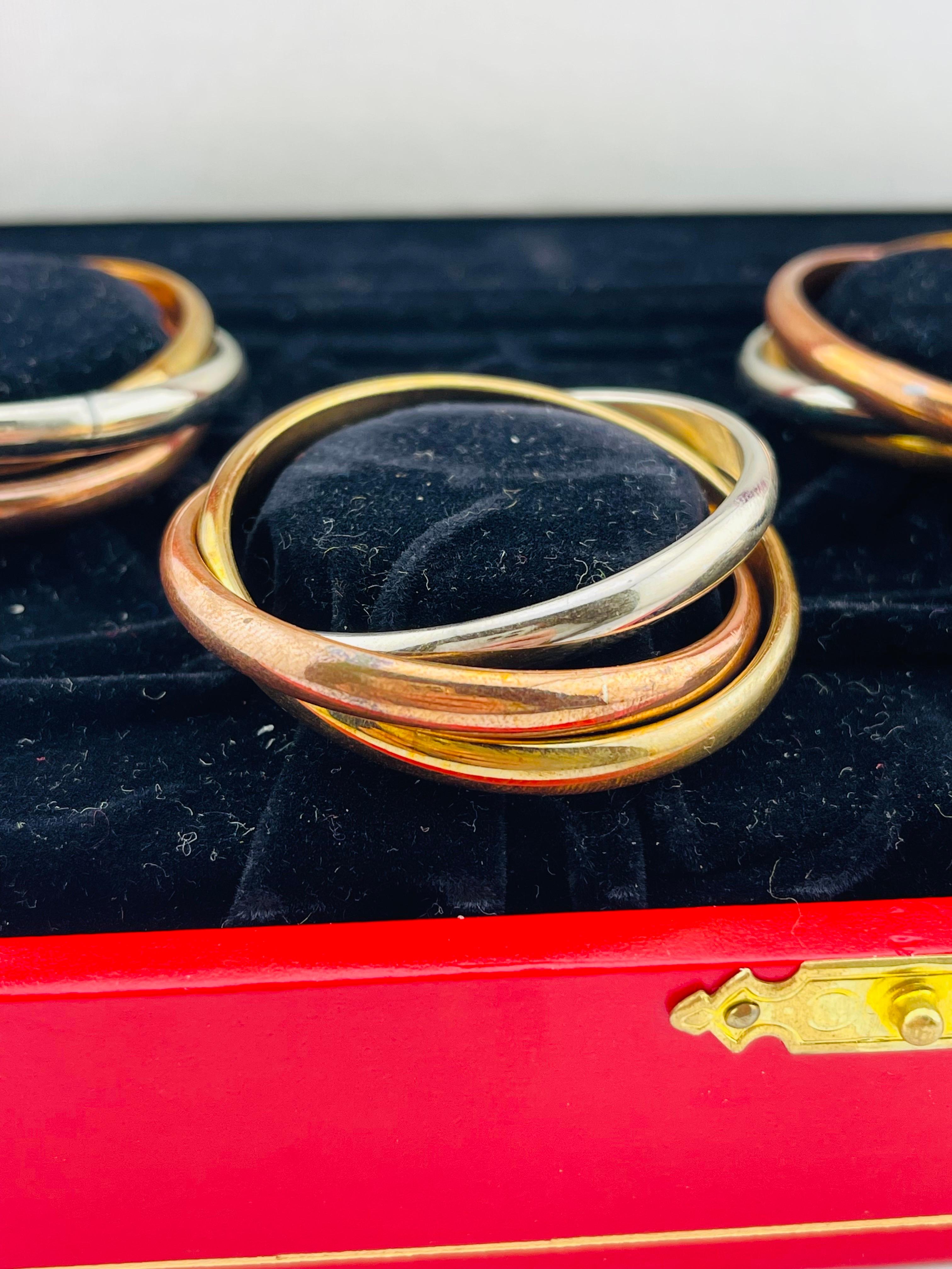 Servilleteros CARTIER con caja, 4 piezas, 
