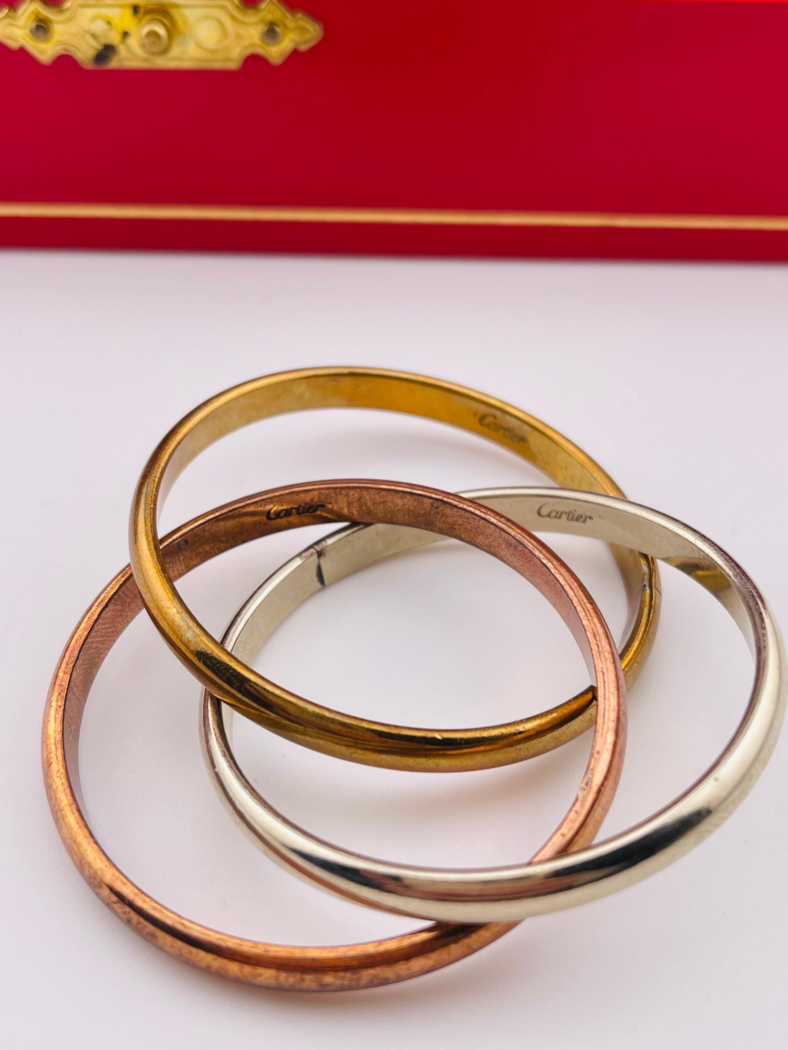 20ième siècle Ronds de serviette CARTIER avec boîte 4 pièces, 