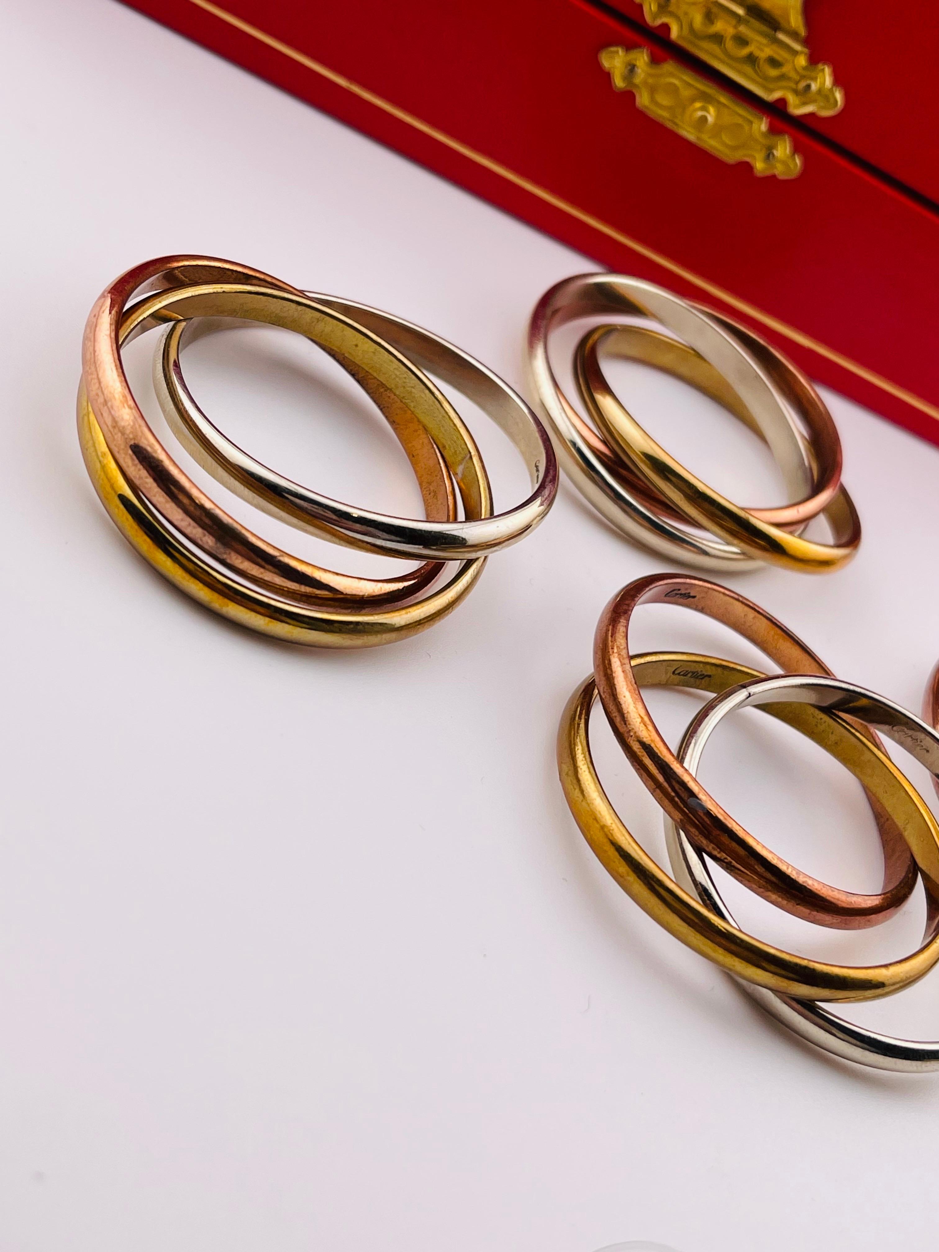 Servilleteros CARTIER con caja, 4 piezas, 