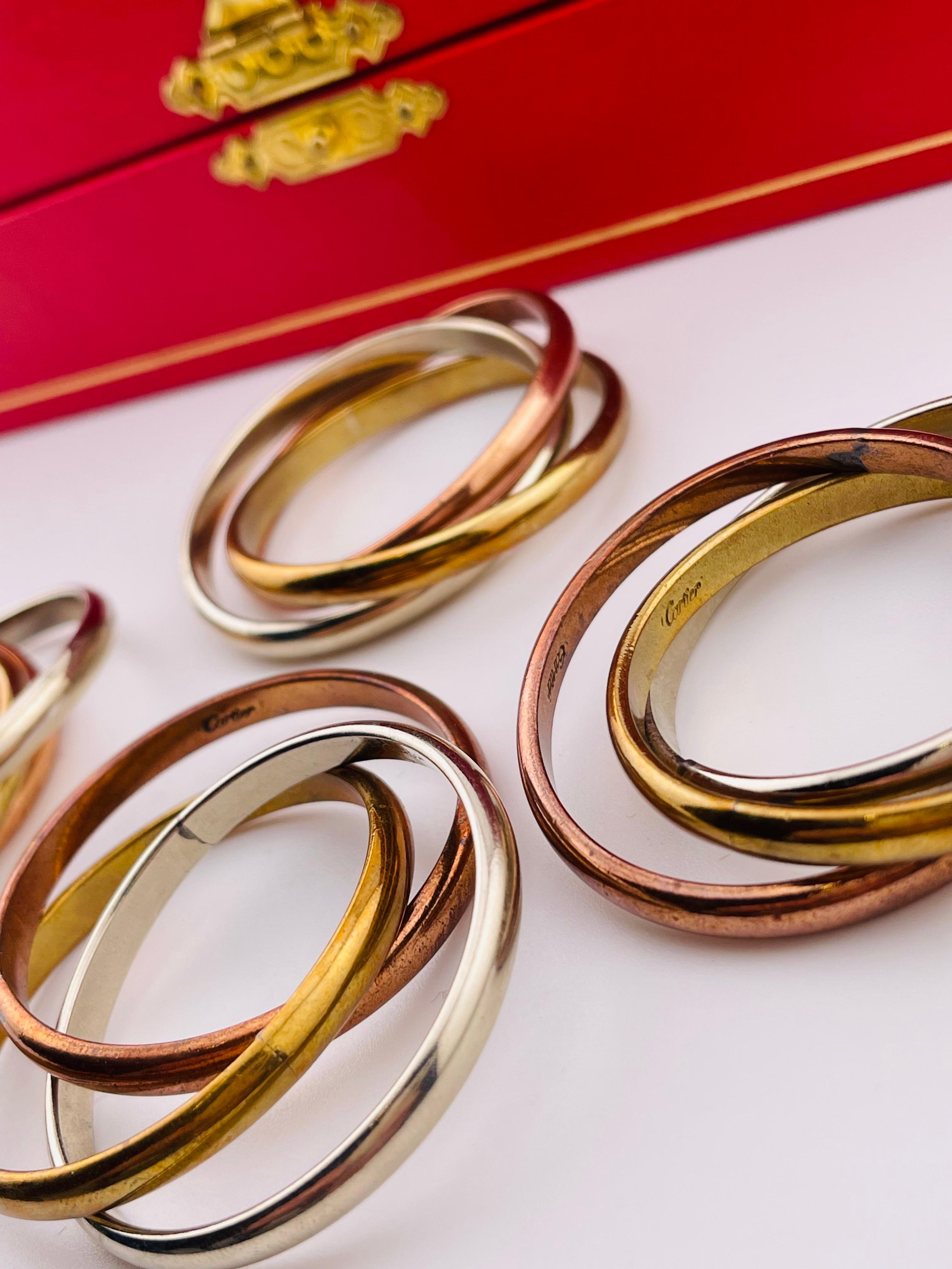Servilleteros CARTIER con caja, 4 piezas, 