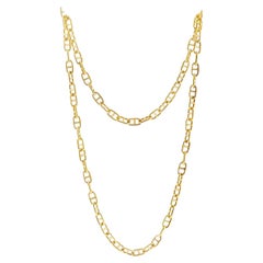 Cartier Nautical Link Chain Necklace in 18K Yellow Gold