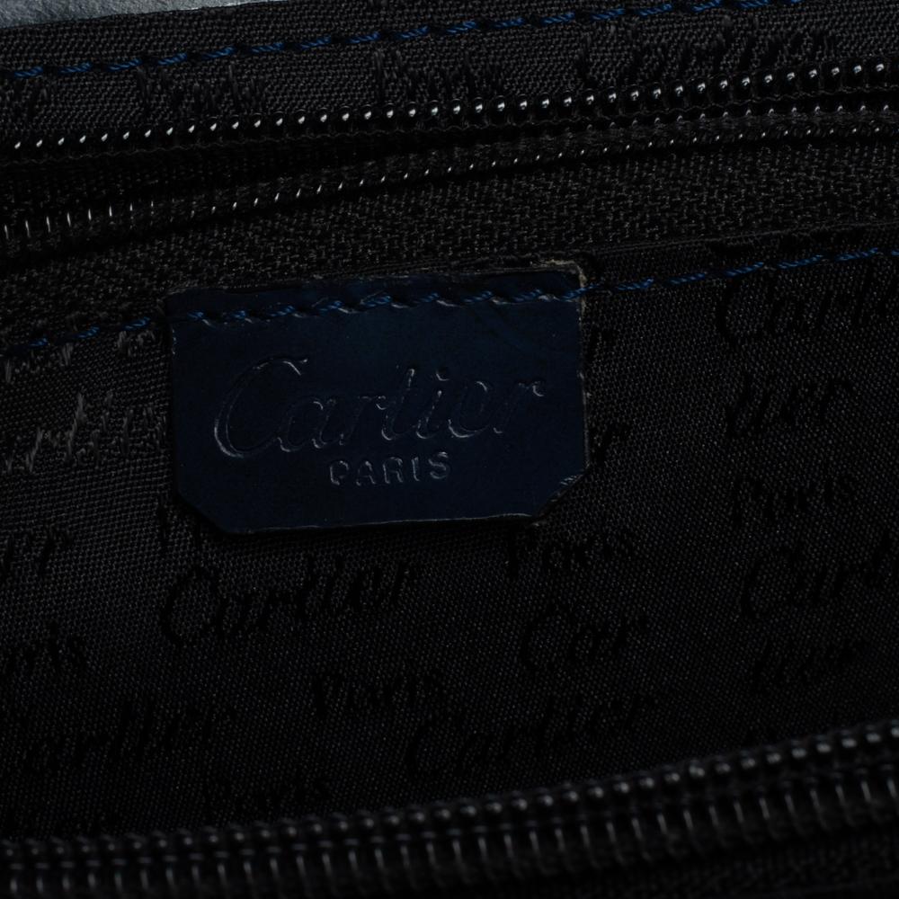 Women's Cartier Navy Blue Patent Leather Happy Birthday Bag