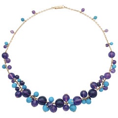 Cartier Necklace "Délices de Goa" Collection, Amethysts, Turquoises and Diamonds