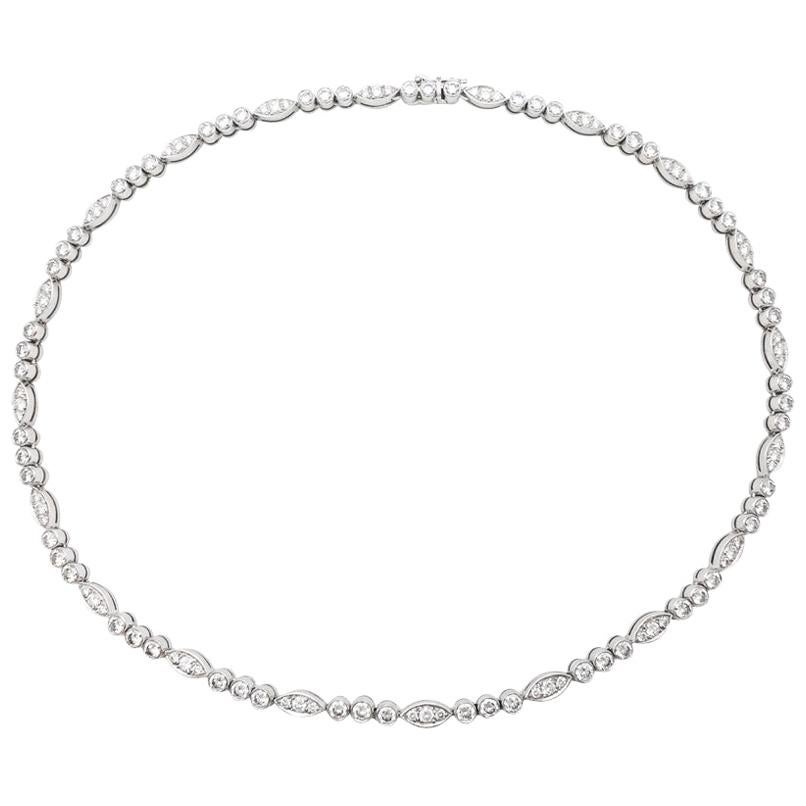 Cartier Necklace "Dentelle" Collection, Set with Diamonds