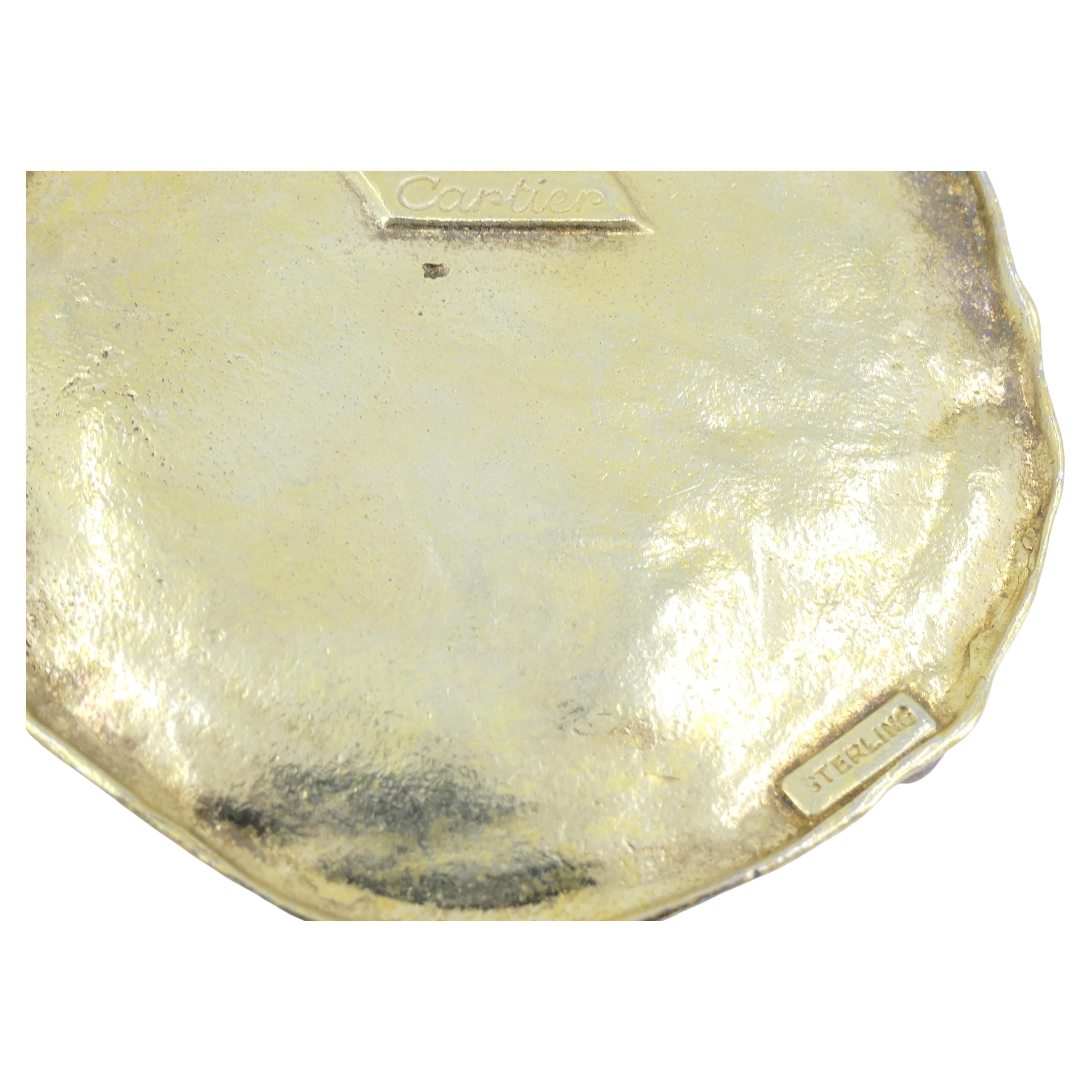 Cartier Necklace Gilded Sterling Silver Nugget 2