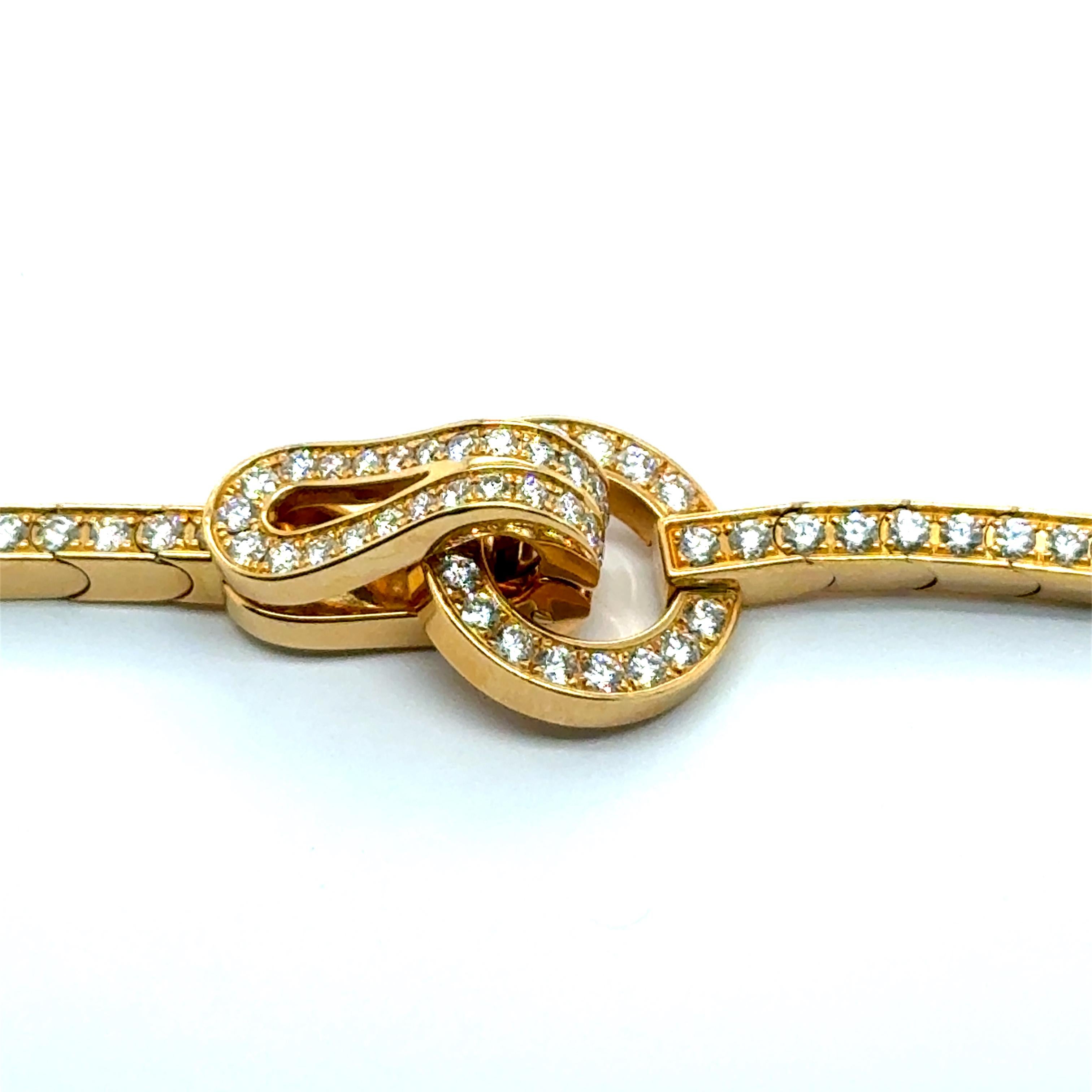 Collier de Cartier avec diamants en or jaune 18 carats en vente 4