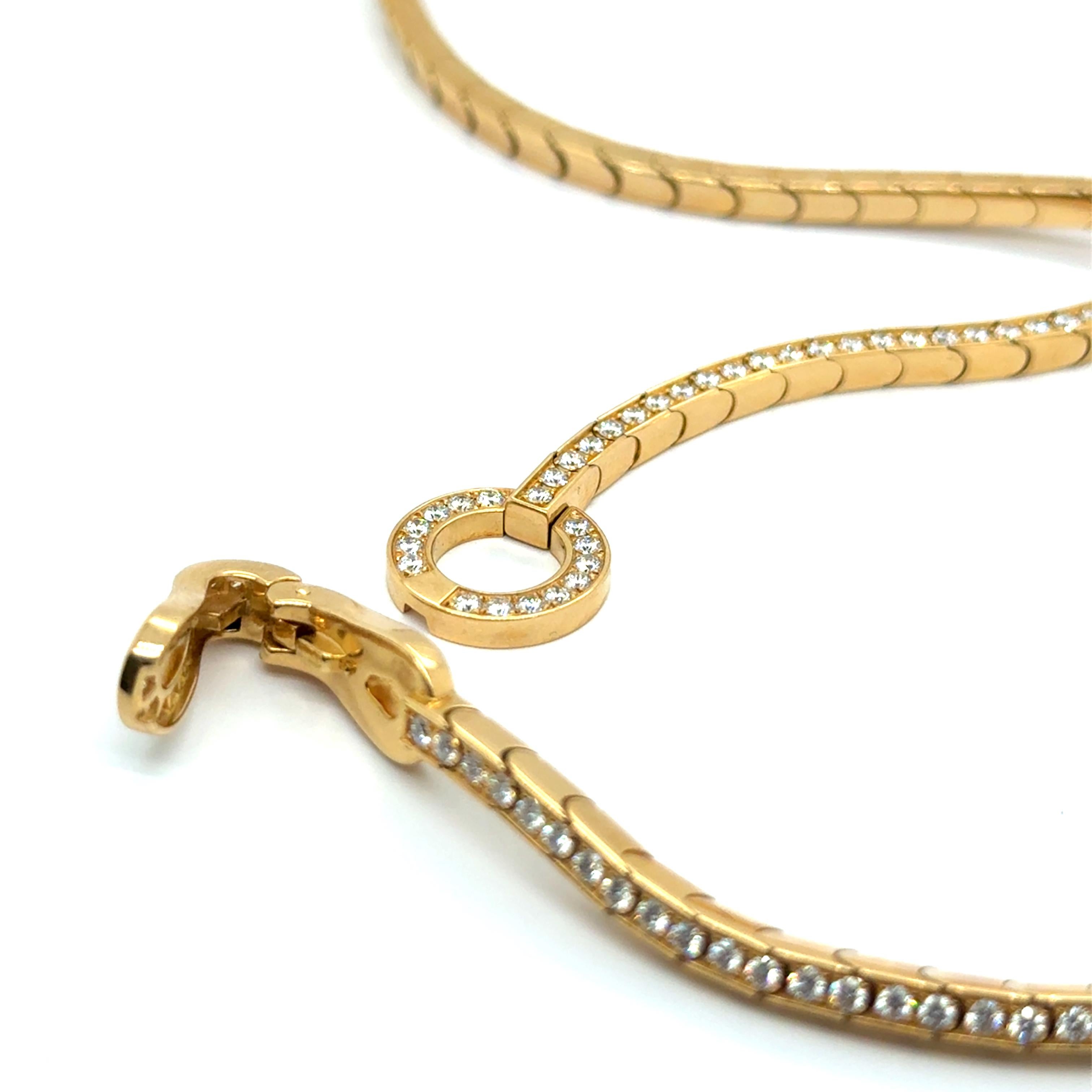 Collier de Cartier avec diamants en or jaune 18 carats en vente 6