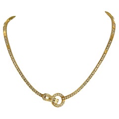 Collier de Cartier avec diamants en or jaune 18 carats