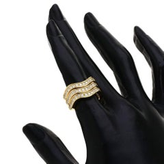 Cartier Neptune Diamond Triple Rings in 18K Yellow Gold