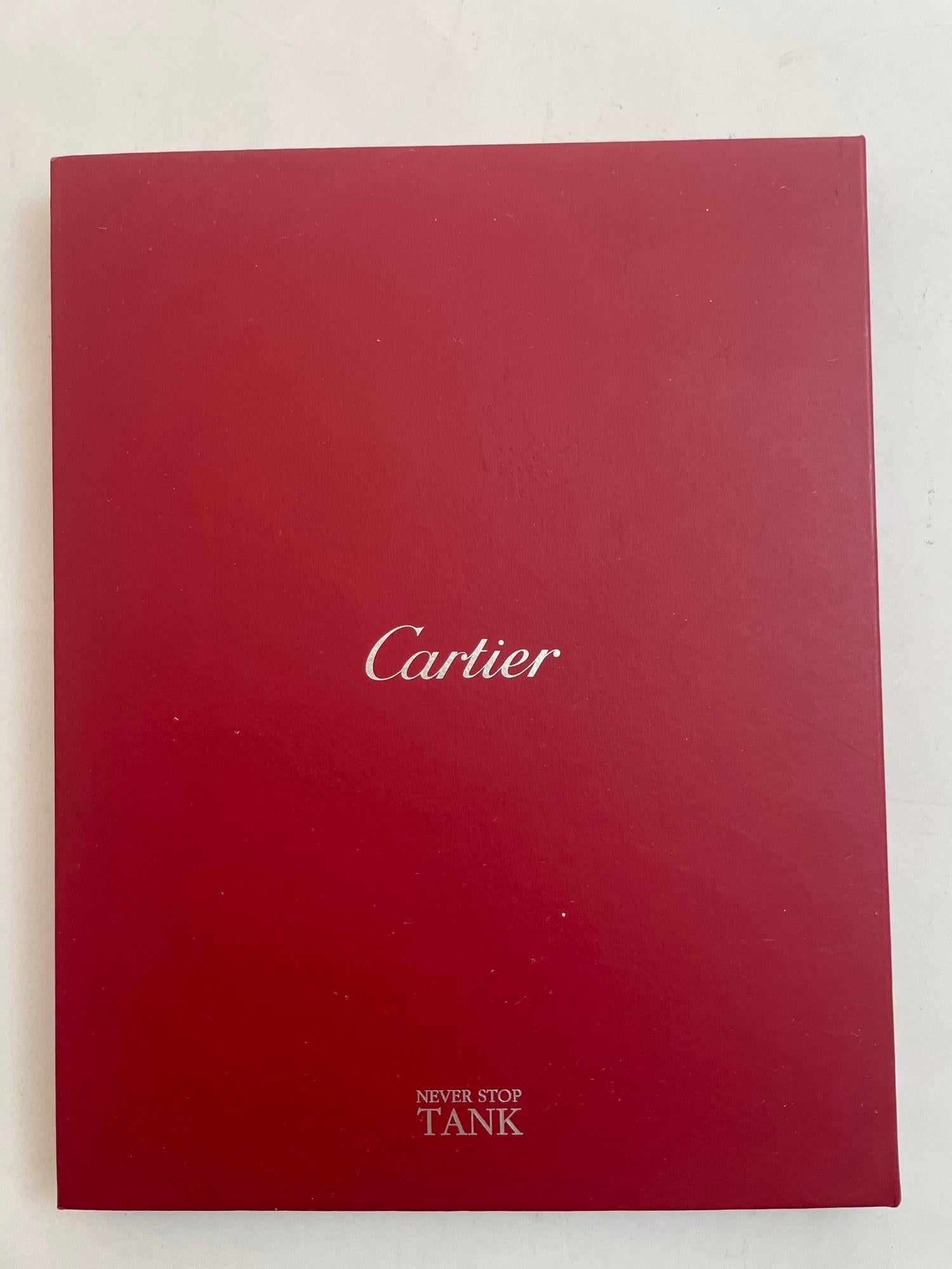 Cartier Never Stop Tank Collection 2012 Hardcover Catalog For Sale 5