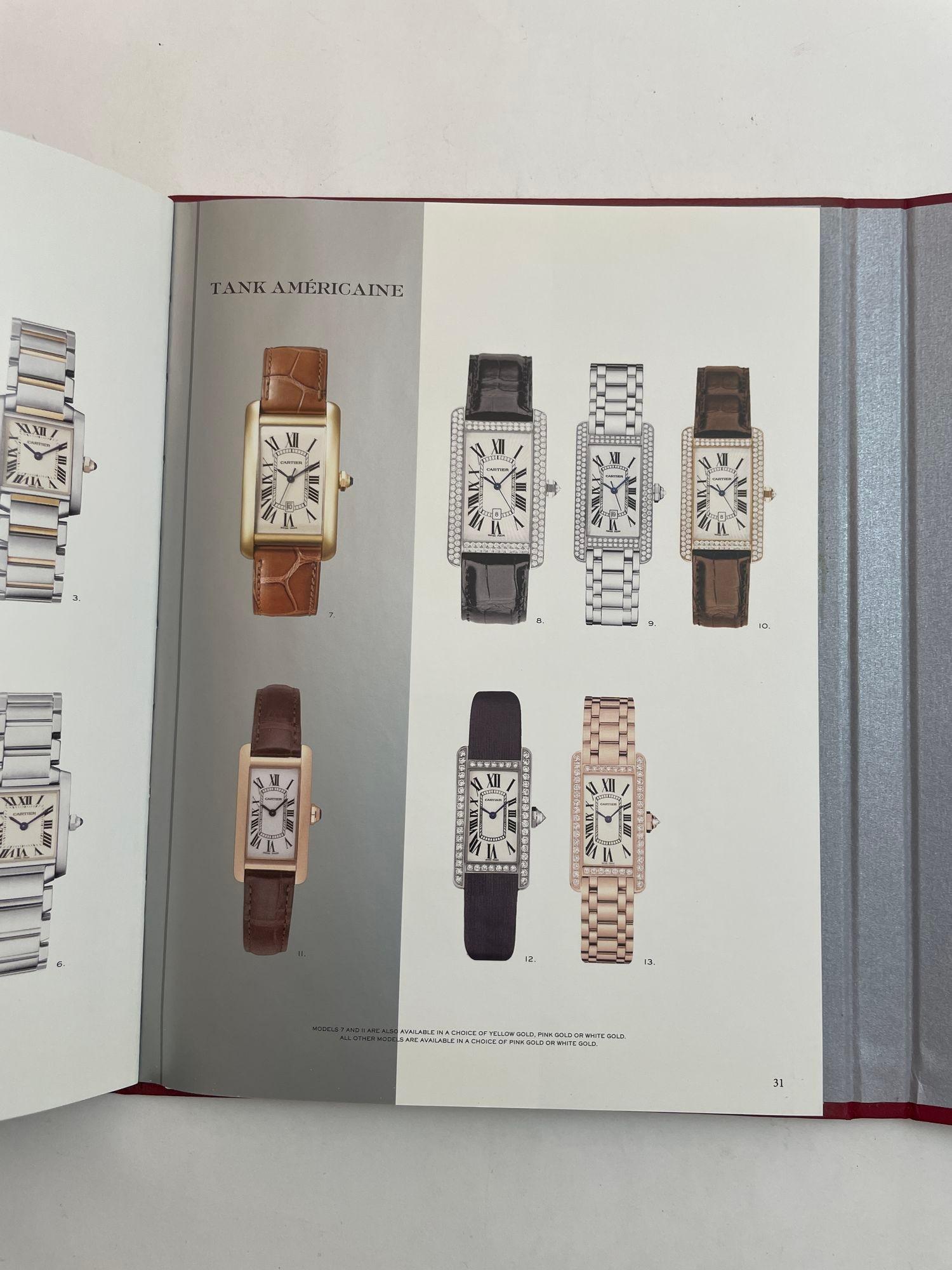 Cartier Never Stop Tank Collection 2012 Hardcover Catalog For Sale 1