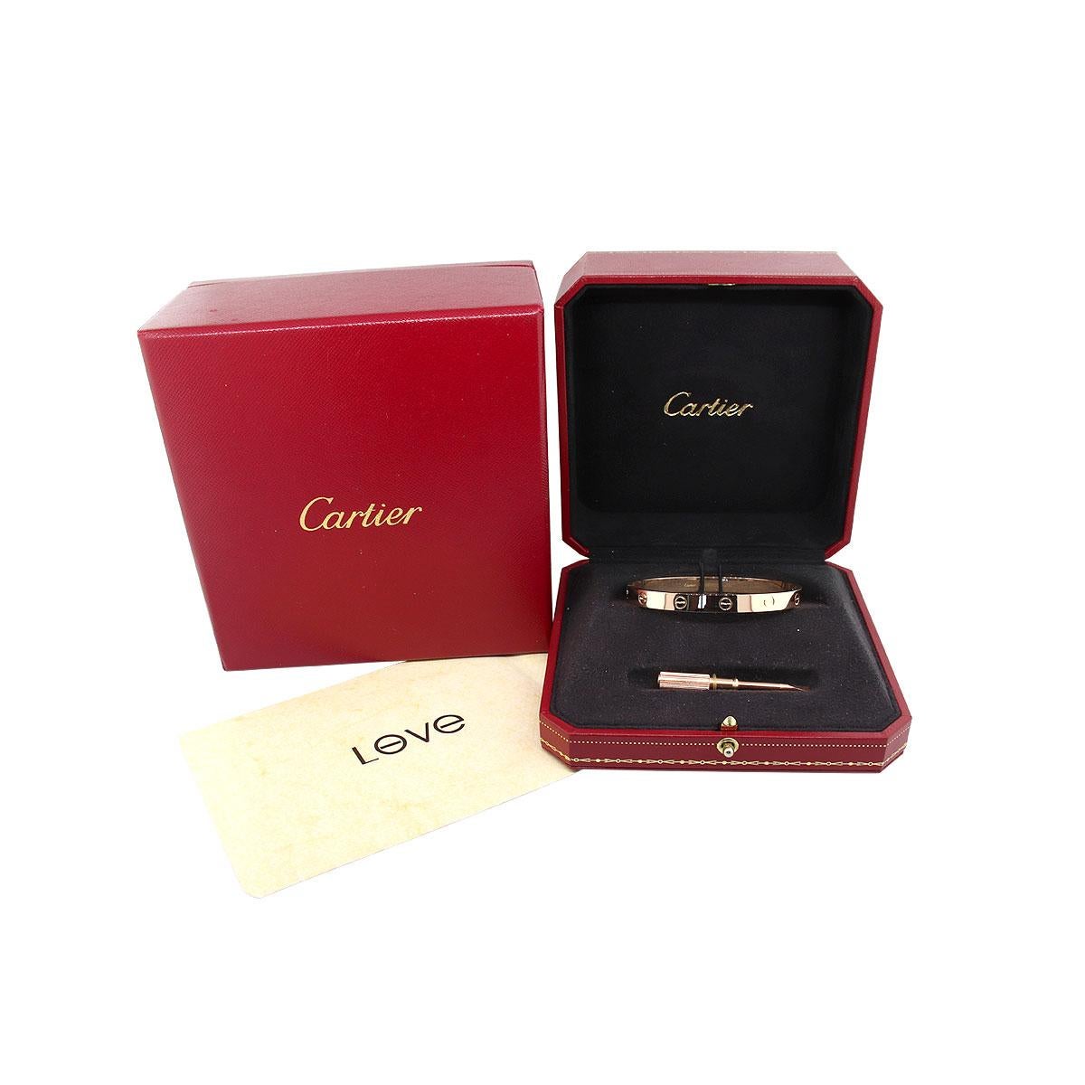 Women's or Men's Cartier New Style Love Bangle Bracelet