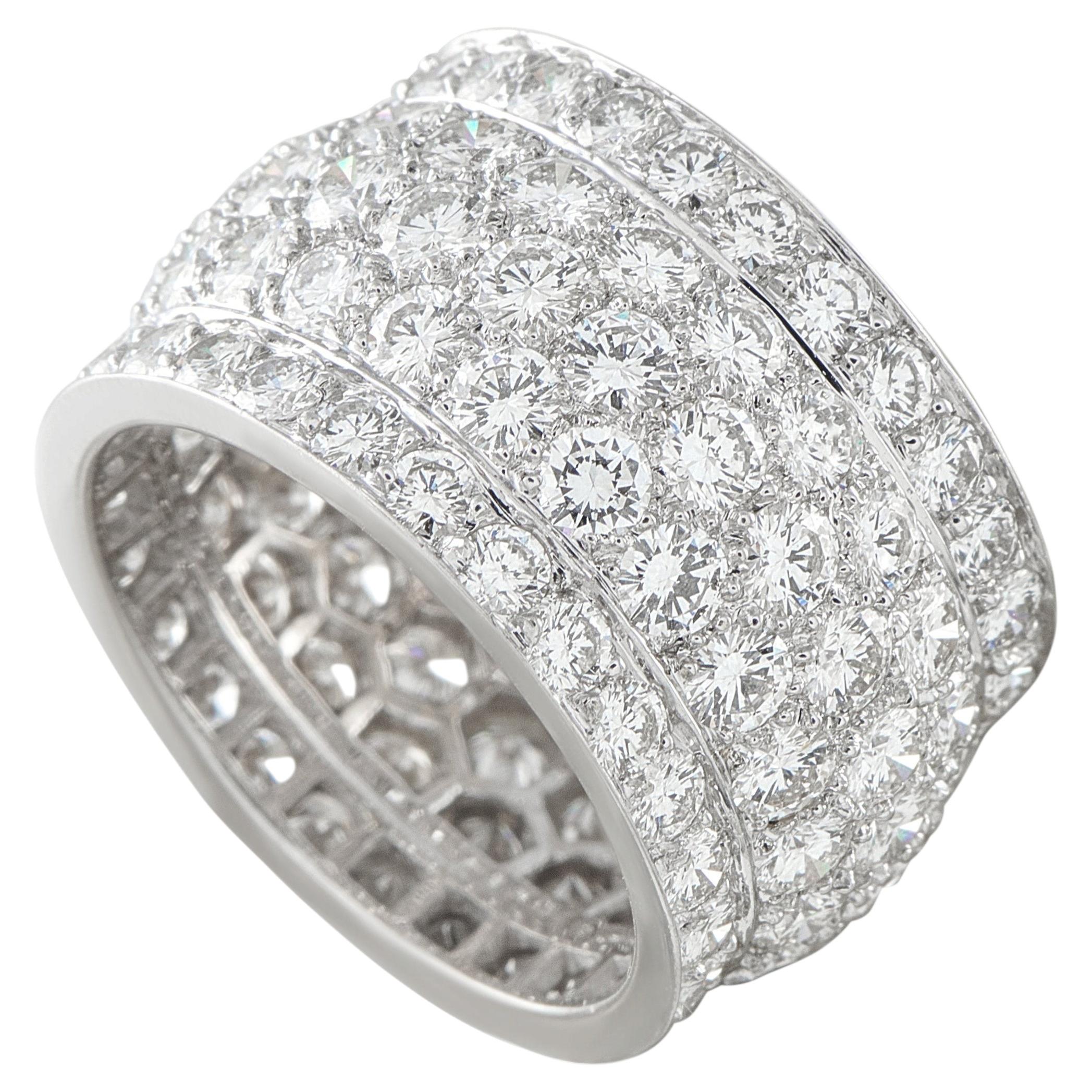 Bague Cartier Nigeria en or blanc 18 carats sertie d'un diamant de 5,50 carats, référence CA23-060426