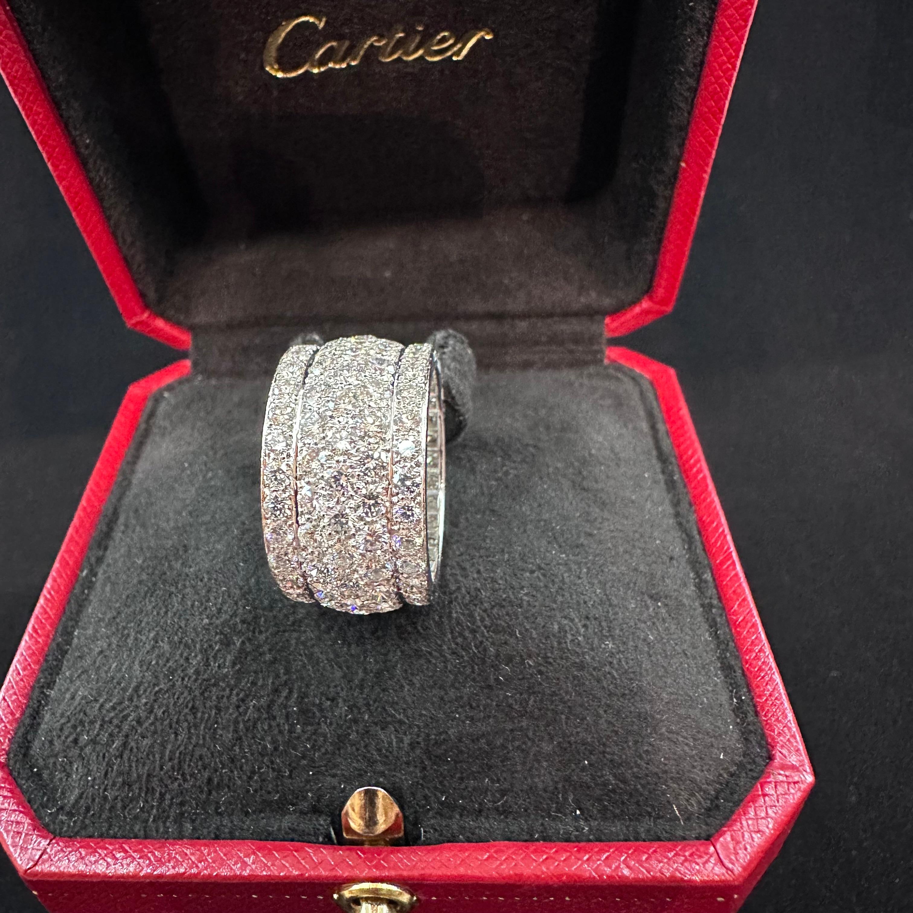 Brilliant Cut Cartier Nigeria Diamond Band  For Sale