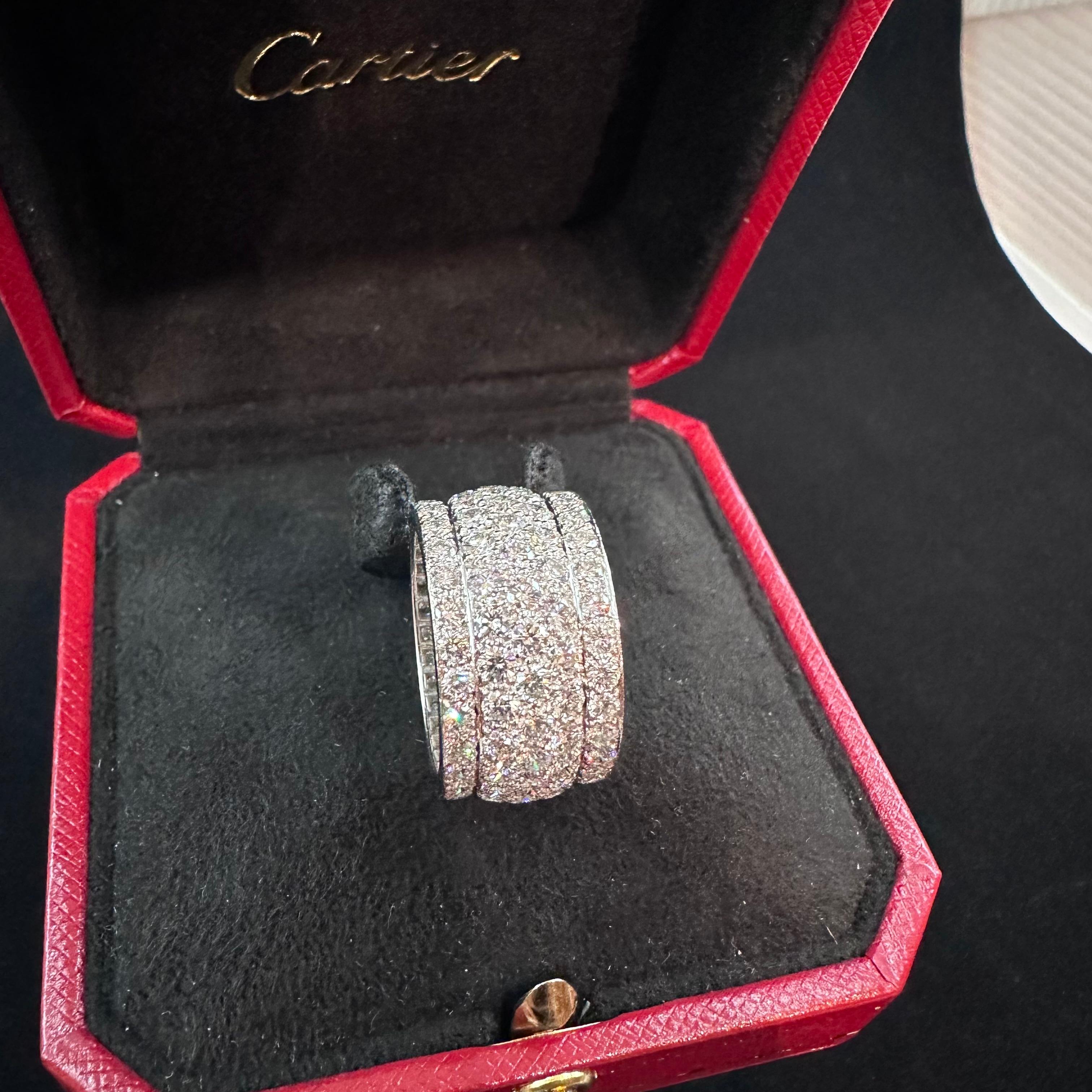 Cartier Nigeria Diamond Band  In Good Condition For Sale In Beverly Hills, CA