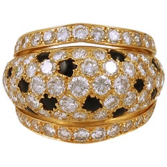 Cartier Nigeria Diamond Onyx Dome Ring