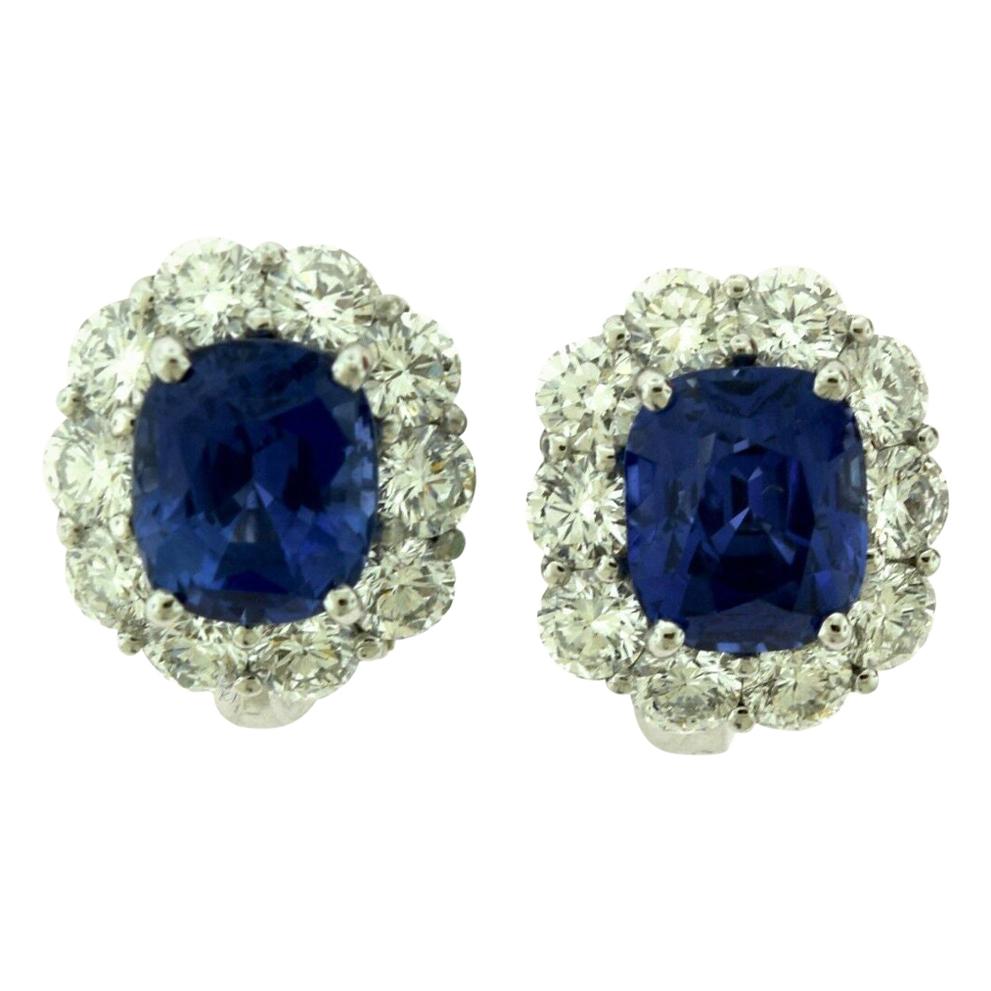vintage cartier sapphire earrings