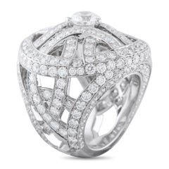 Cartier Nouvelle 18K White Gold 7.68ct Diamond Ring CA08-060326