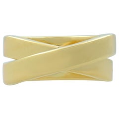 Cartier Nouvelle Vague 18 Karat Yellow Gold Crossover Ring