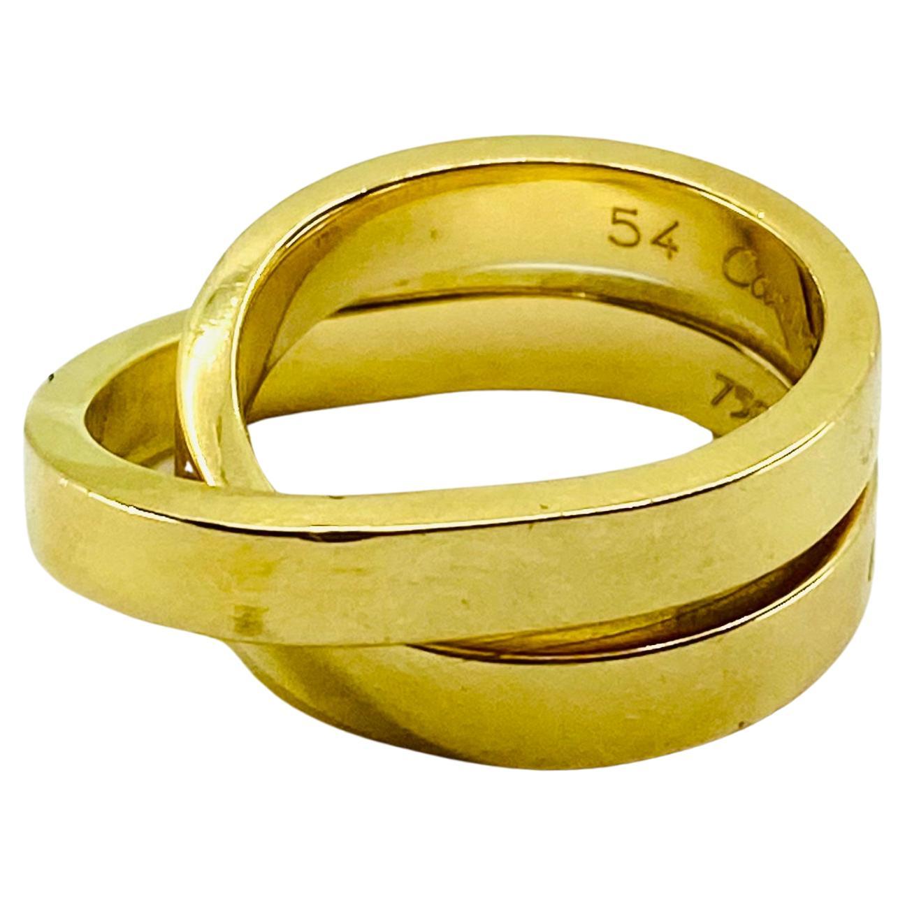 Cartier Nouvelle Vague 18K Gold Ring In Good Condition In Beverly Hills, CA