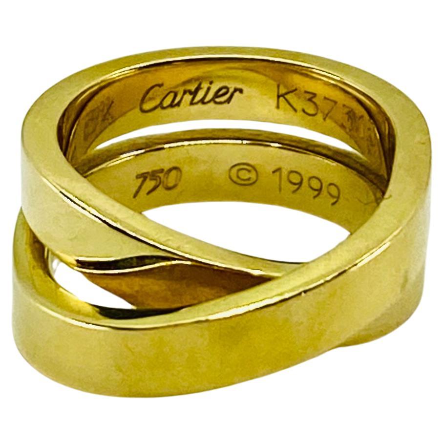 Women's or Men's Cartier Nouvelle Vague 18K Gold Ring