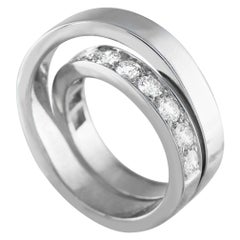 Anello Cartier Nouvelle Vague in oro bianco 18 carati con 1,20 carati di diamanti