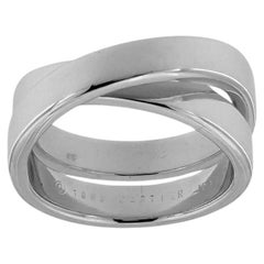 Cartier Nouvelle Vague Crossover Band Ring White Gold
