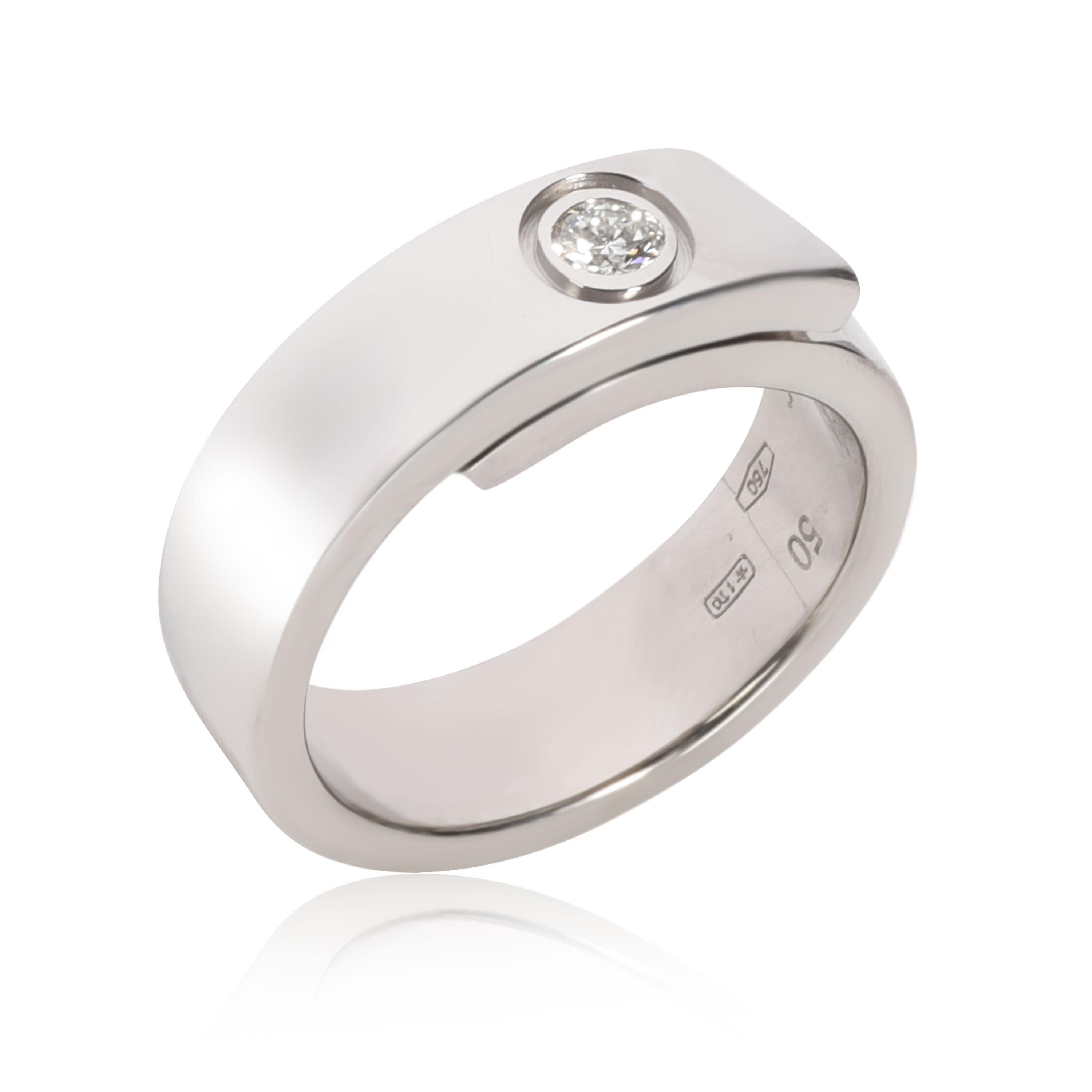 Cartier Nouvelle Vague Diamantring aus 18 Karat Weißgold mit 0,07 Karat (Moderne)