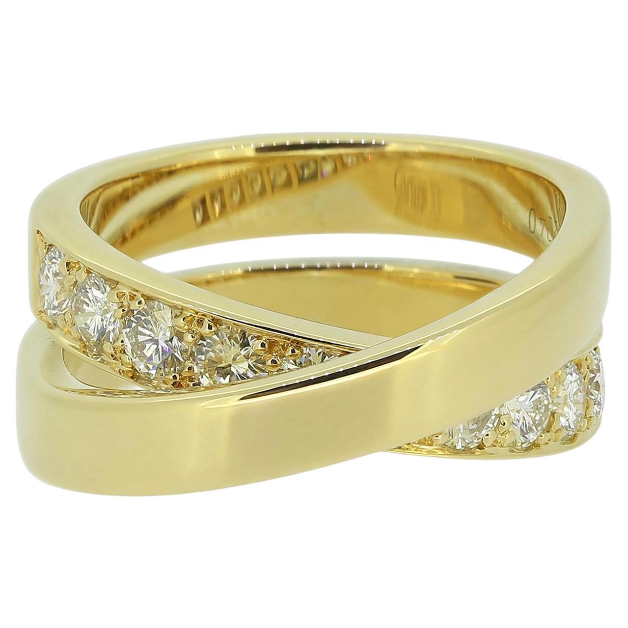 Cartier Nouvelle Vague Diamond Ring Size M (53)