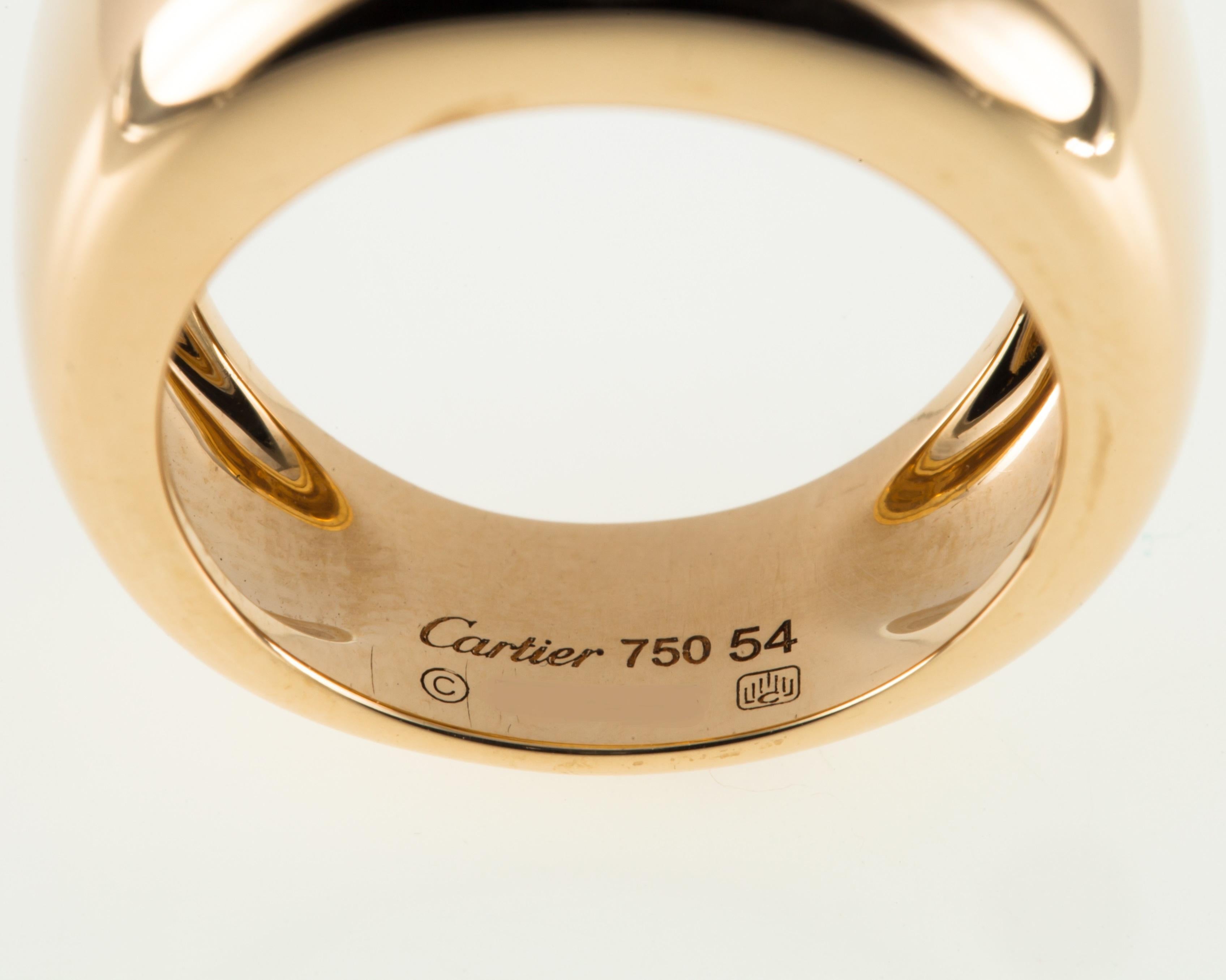 Modern Cartier Nouvelle Vague Dome Ring in Yellow Gold Gorgeous