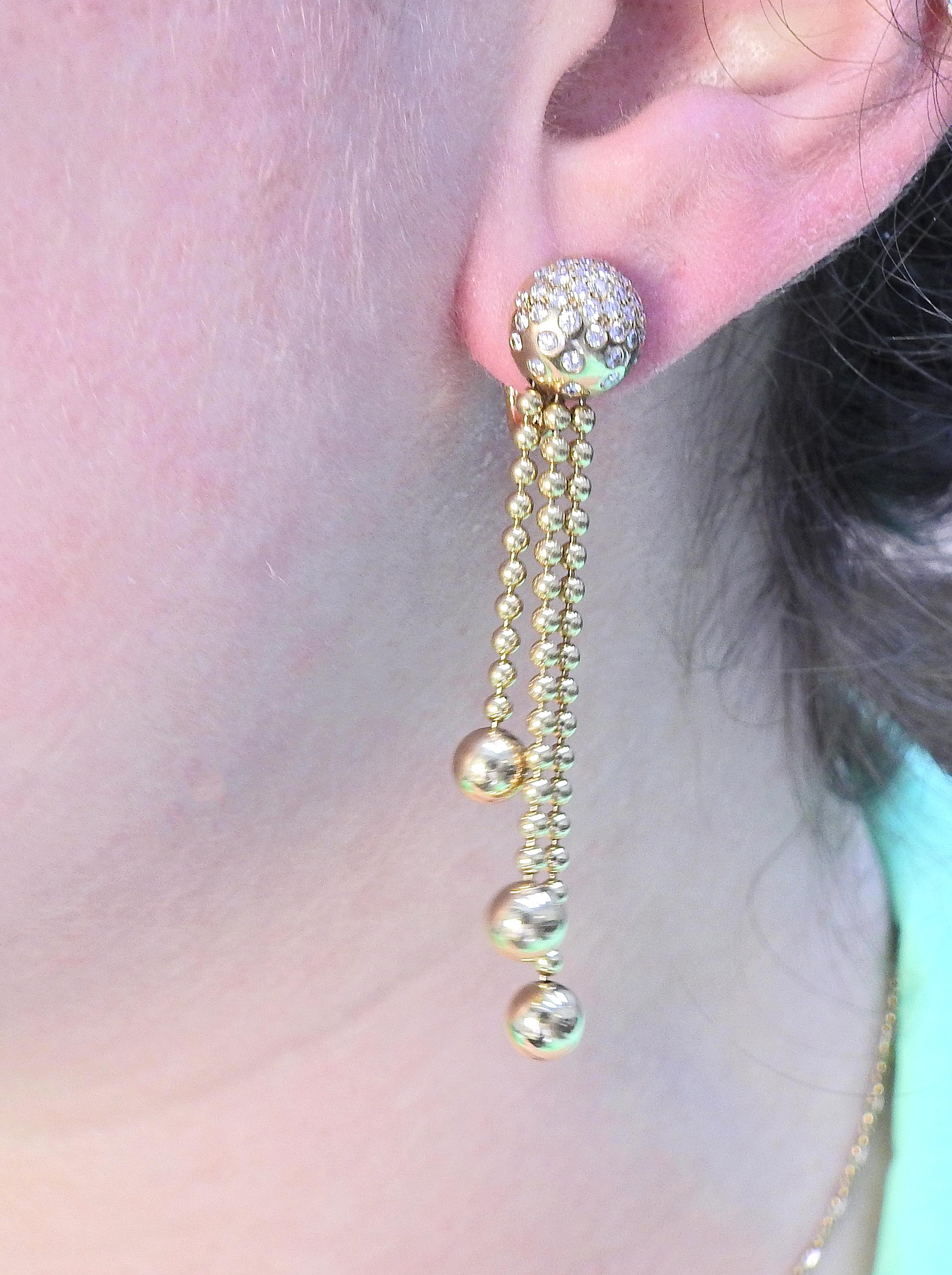 cartier chain earrings