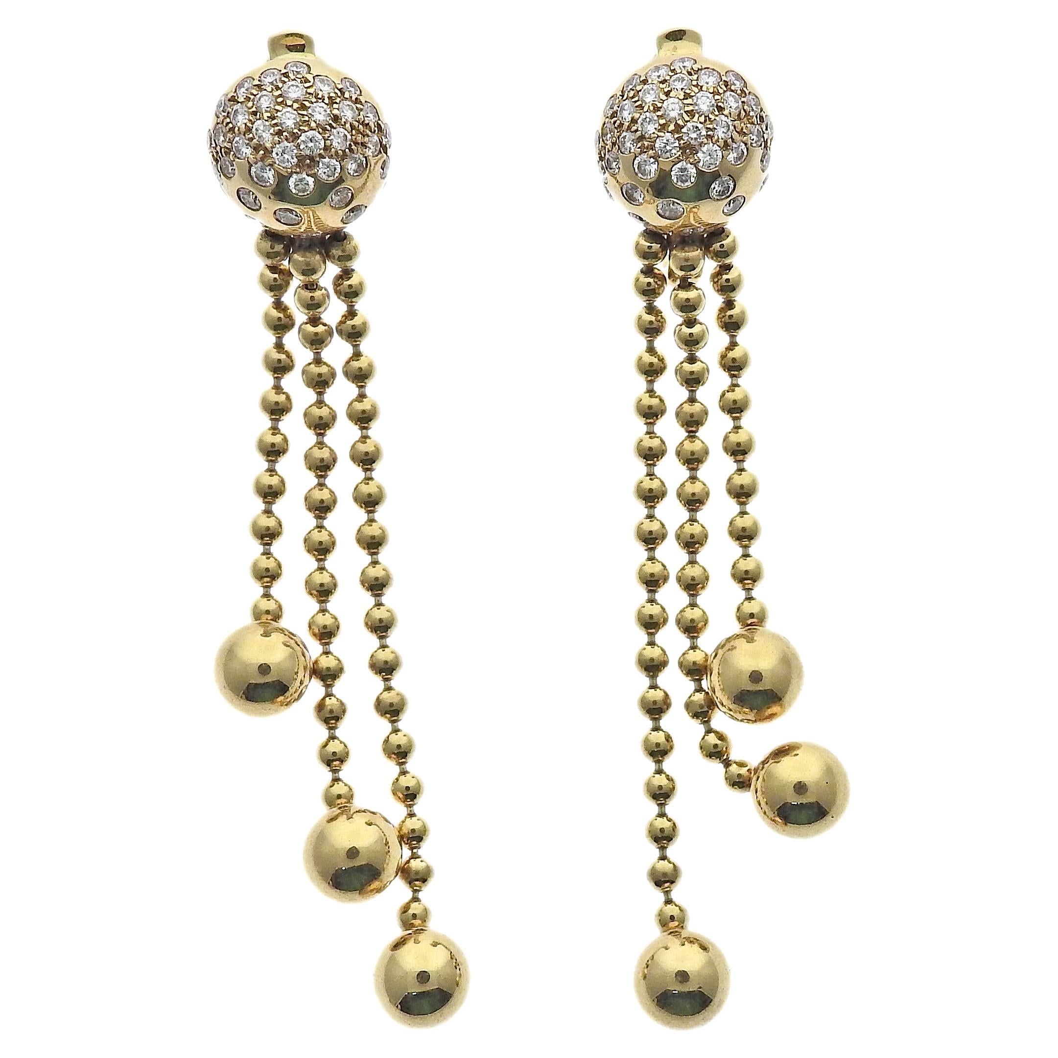 Cartier Nouvelle Vague Draperie Boucles d'oreilles en or et diamants en vente