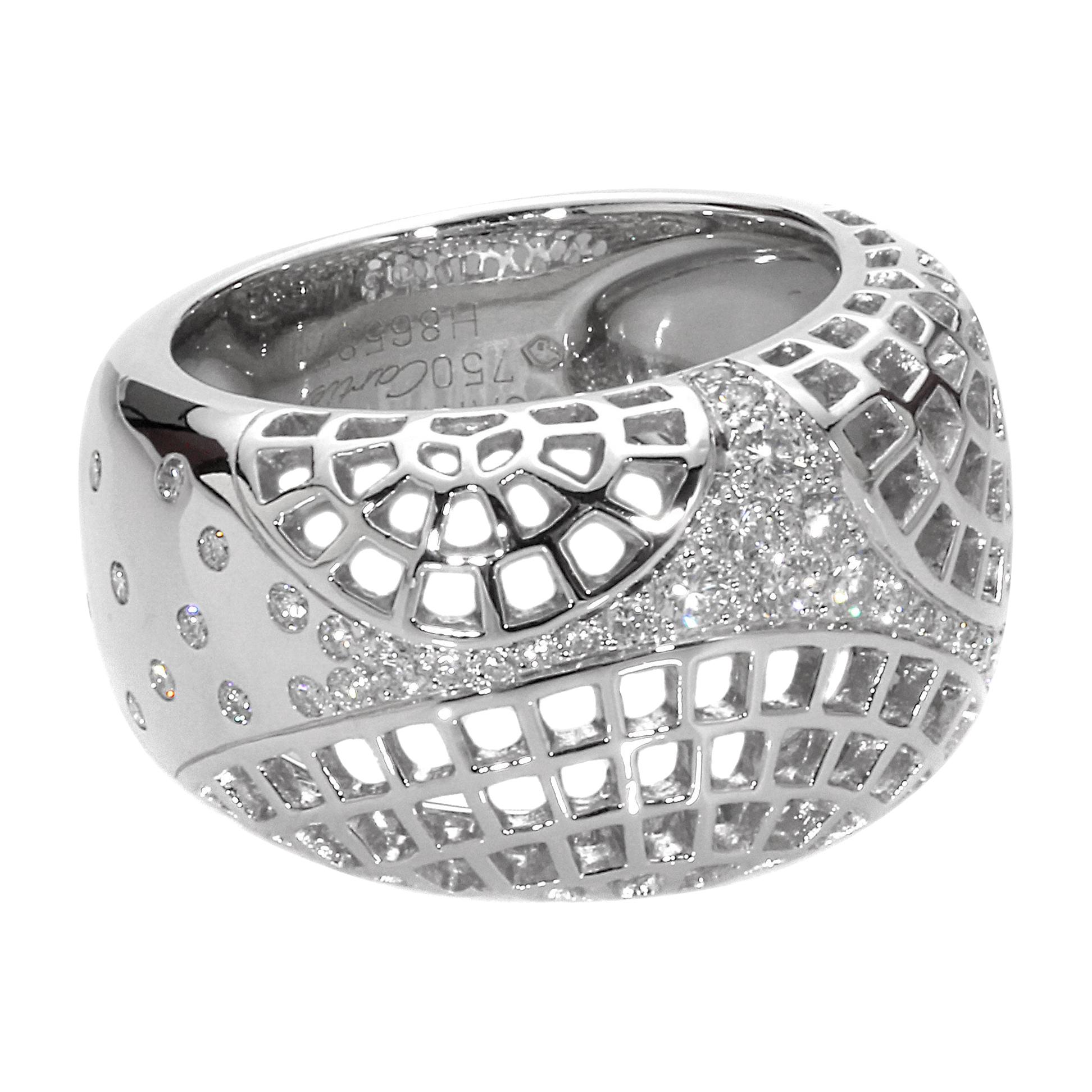 Cartier Nouvelle Vague Paris Diamond Gold Ring For Sale