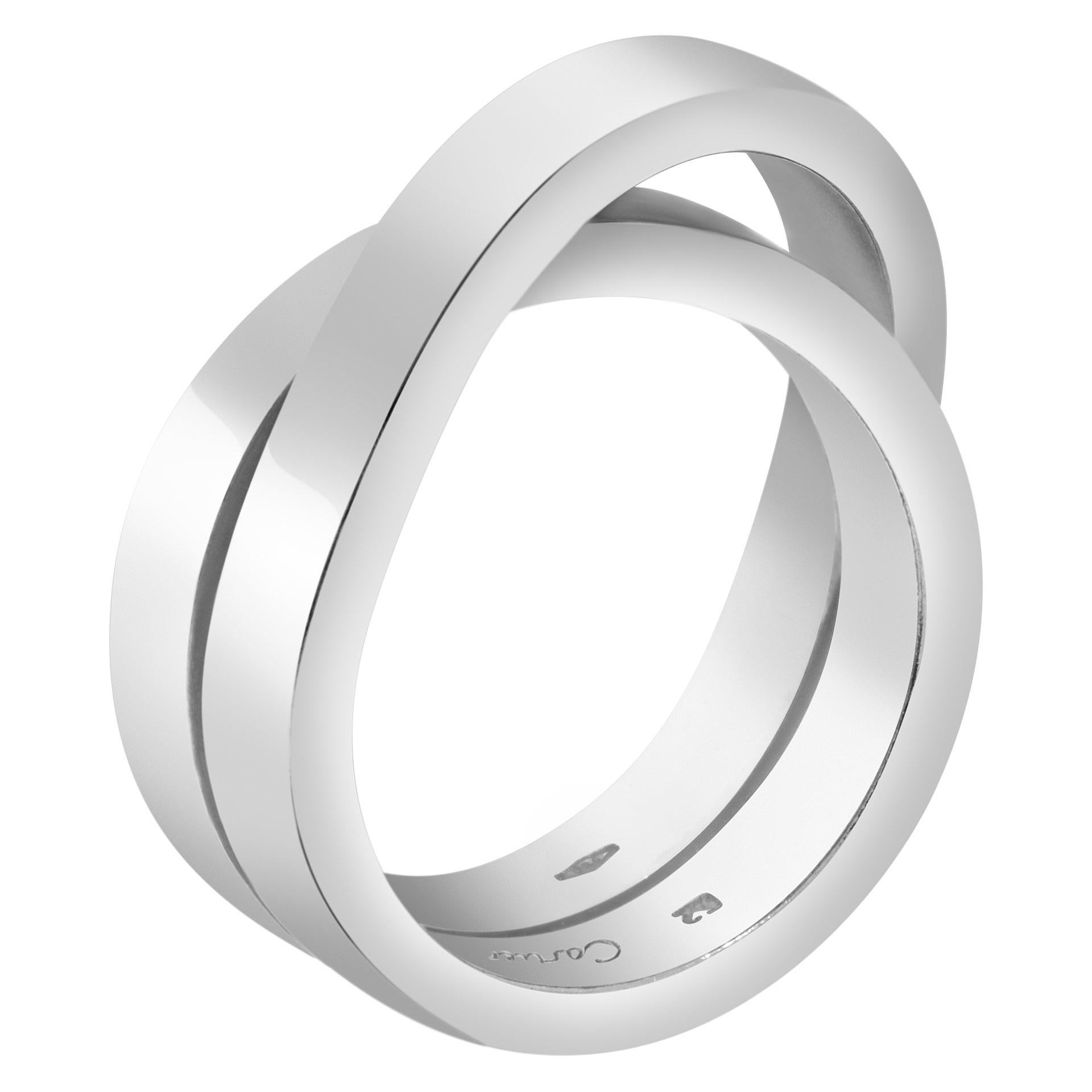 Cartier Nouvelle Vague Crossover-Ring aus Weißgold Damen im Angebot