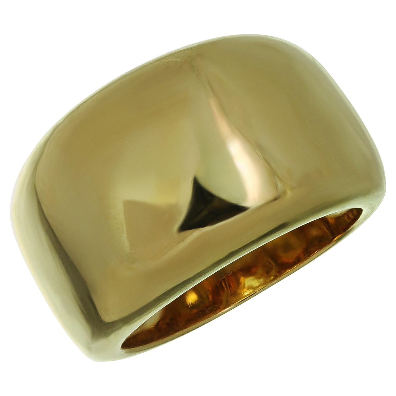 Cartier Nouvelle Vague Yellow Gold Domed Ring Band