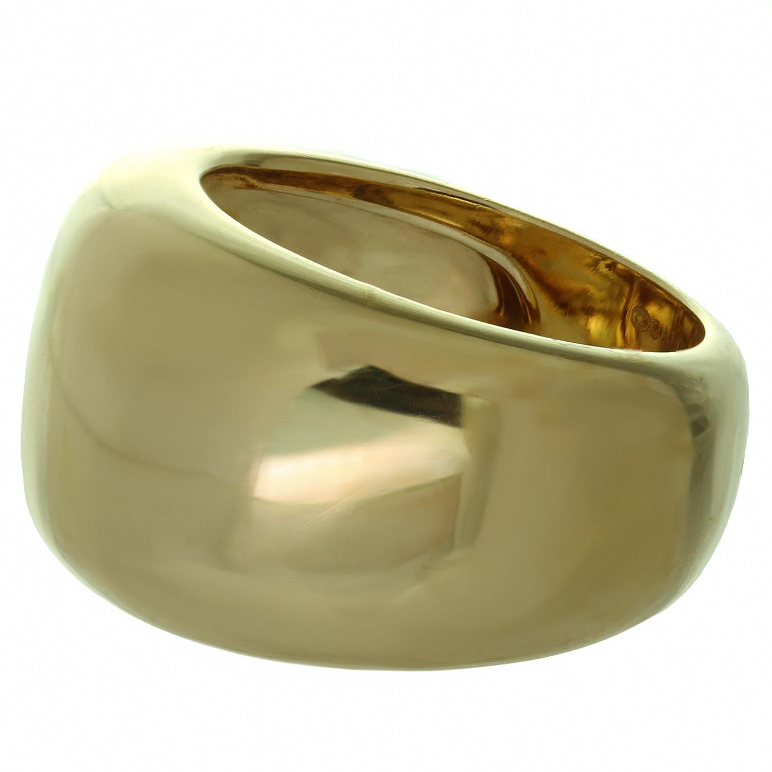 Cartier Nouvelle Vague Yellow Gold Domed Ring Band 1