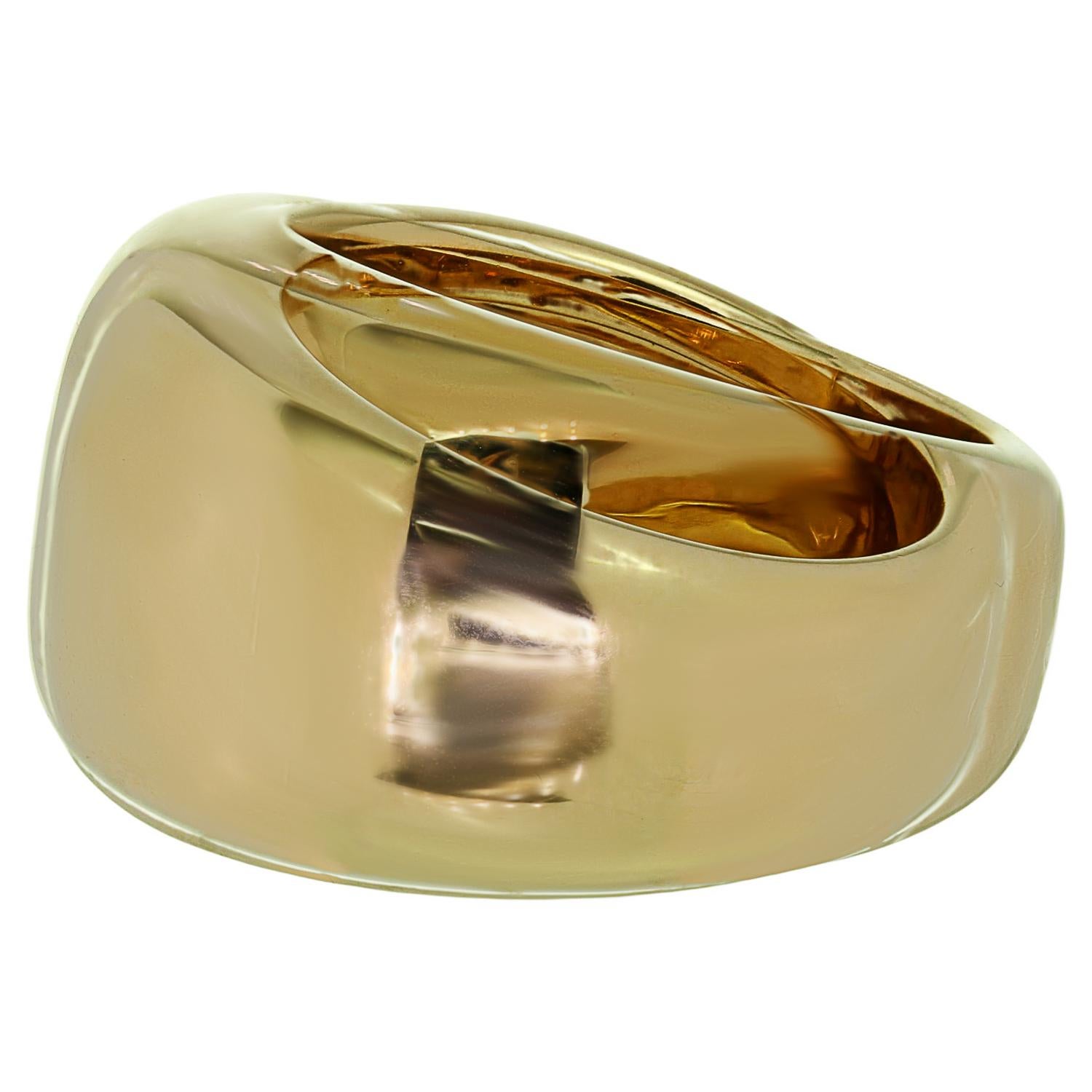CARTIER Nouvelle Vague Yellow Gold Ring  In Excellent Condition For Sale In New York, NY