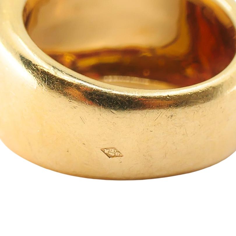 Cartier Nouvelle Vogue 18k Gold Dome Ring For Sale 6