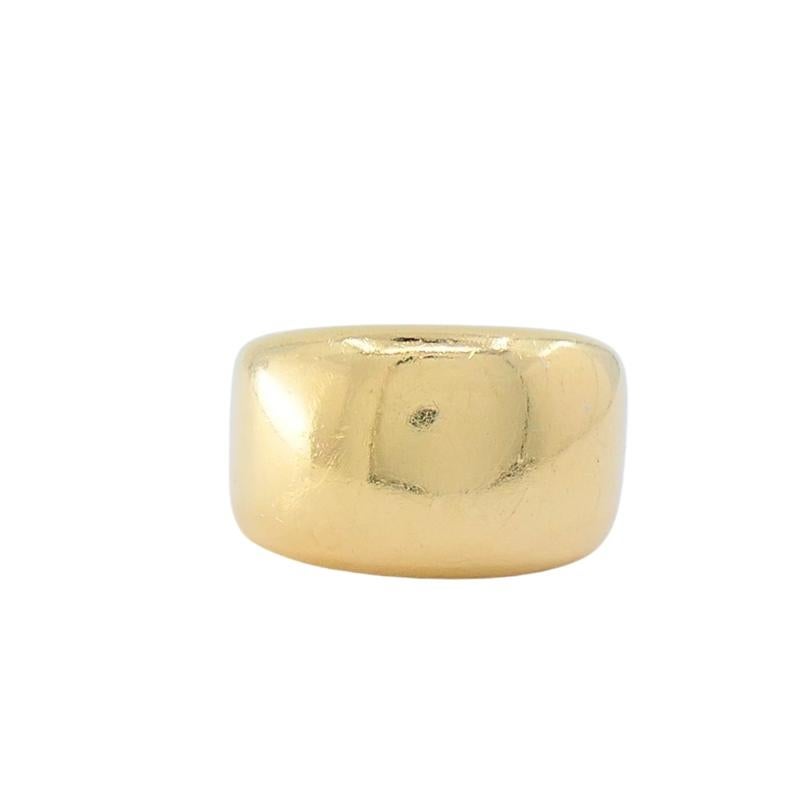 Cartier Nouvelle Vogue 18k Gold Dome Ring In Good Condition For Sale In Beverly Hills, CA